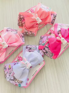 Moño estampado conejo