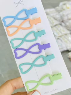 Pinzas x 6 matte color