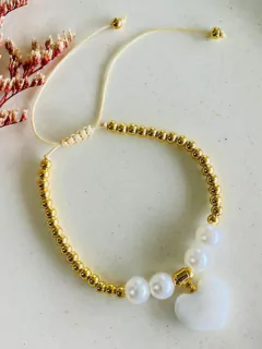 Pulsera Corazón Blanco
