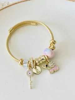 Pulsera pandorita elefante rosa