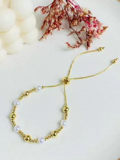 Pulsera – Perlas y triada pequeña