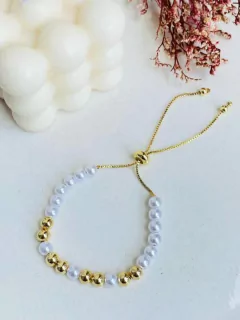 Pulsera – Perlitas con balines