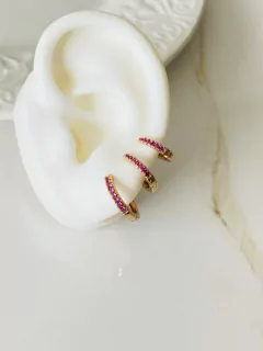 Set De Candonga x3 Circones Fucsia