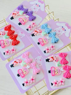 Set pinza caucho x 5 Girl