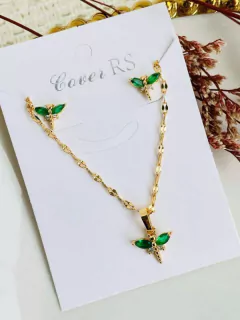 Set rodio libélula verde - comprar online