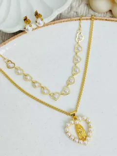 Set rodio – Virgen corazón de perlas