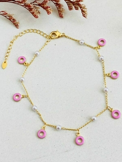 Tobillera Aro Rosa