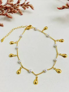 Tobillera Gotitas en Perla