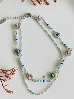 Tobillera Mini lunas estrelladas