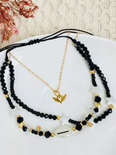 Tobillera – Negra y concha.