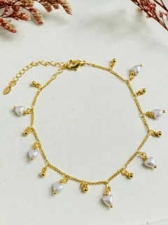 Tobillera Perlita Corazón