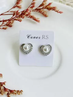 Topos Corazón perlado blanco - comprar online