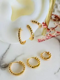 Trio candonga mini círculos