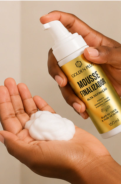 MOUSSE MODELADOR DE CACHOS - GOLDEN PLUS