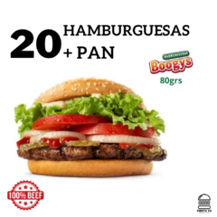 20 Hamburguesas 'Boogy" de 80grs con pan "fargo c / sesamo" - comprar online