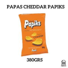 Papas sabor cheddar Papiks 380grs