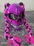 Capacete Caveira Feminino - Ouro Fibras