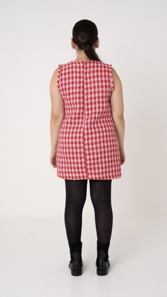 Imagem do Vestido Tweed Xadrez Vermelho Preciosa