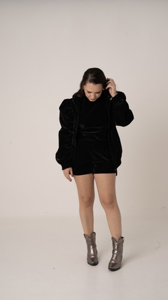Conjunto Trio Preto Couro Tecnológico Forte