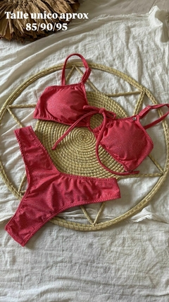 Bikini Corazón Rojo brillos - comprar online