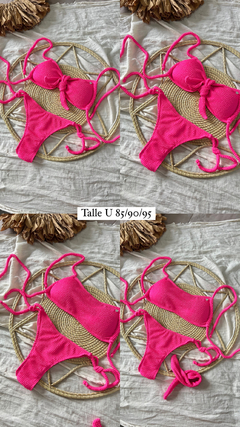 Bikini moño fucsia - comprar online