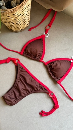 Bikini argolla Brown negro - comprar online