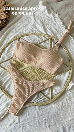 Bikini un hombro Beige - comprar online