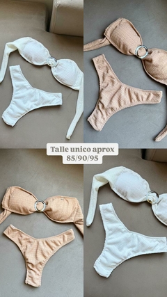 Bikini bando beige - Petra tienda de bikinis