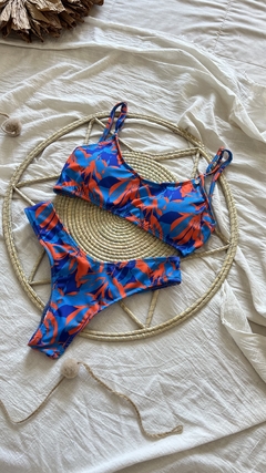 Bikini Lazo azul-rojo