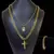 Corrente e Pulseira Banhada a Ouro 18k Grumet 10mm + Pingente Pai Nosso