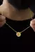 Escapulário Medalha São Bento 1,5mm 4,0g 65cm Banhado A Ouro 18k