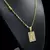 Corrente 4mm Tijolinho Cartier + Pingente Letra Banhado a Ouro 18K 22g