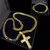 Corrente e Pulseira Banhada a Ouro 18k Grumet 10mm + Pingente Pai Nosso - LM Imports Exclusive