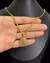 CONJUNTO MOEDA ANTIGA BANHADA EM 10 CAMADAS DE OURO 18K: CORRENTE CAIXA DE FÓSFORO 1,2MM + PINGENTE