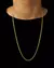 CONJUNTO: CORRENTE CUBANA 2MM + PINGENTE CRUZ COM BORDA - LM Imports Exclusive