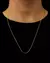 CONJUNTO: CORRENTE CUBINHO 1MM + PINGENTE CRUZ COM BORDA - LM Imports Exclusive