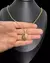 CONJUNTO MOEDA ANTIGA BANHADA EM 10 CAMADAS DE OURO 18K: CORRENTE ELO PORTUGUÊS 2MM + PINGENTE