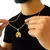 Corrente Masculina Fina 2mm + Ferradura Cavalo Banhada a Ouro 18k - LM Imports Exclusive