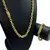 Kit Corrente 8mm Cadeado + Pulseira 8mm Cadeado Banhado a Ouro 18K - LM Imports Exclusive