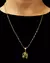 CONJUNTO: CORRENTE TIJOLINHO 2MM + PINGENTE FERRADURA COM CAVALO