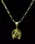 CONJUNTO: CORRENTE TIJOLINHO 2MM + PINGENTE FERRADURA COM CAVALO - comprar online