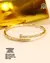 BRACELETE BANHADO: PREGO CRAVEJADO ESPIRAL - loja online