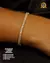 PULSEIRA BANHADA: RIVIERA BAGUETE 4MM - LM Imports Exclusive