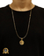 CONJUNTO MOEDA ANTIGA BANHADA EM 10 CAMADAS DE OURO 18K: CORRENTE TIJOLINHO 1,2MM + PINGENTE - comprar online