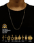 CONJUNTO MOEDA ANTIGA BANHADA EM 10 CAMADAS DE OURO 18K: CORRENTE TIJOLINHO QUINA 1,2MM + PINGENTE - comprar online