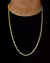 CONJUNTO: CORRENTE PERUANA 3MM + PINGENTE CRUZ COM BORDA - LM Imports Exclusive
