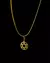 CONJUNTO: CORRENTE PERUANA 3MM + PINGENTE MEDALHA ESTRELA DE DAVI VAZADA BORDADA - comprar online