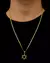 CONJUNTO: CORRENTE PIASTRINE 2MM + PINGENTE ESTRELA DE DAVI VAZADA SEM BORDA