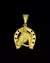CONJUNTO: CORRENTE TIJOLINHO 2MM + PINGENTE FERRADURA COM CAVALO - LM Imports Exclusive