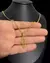 CONJUNTO MOEDA ANTIGA BANHADA EM 10 CAMADAS DE OURO 18K: CORRENTE PITBULL 1,5MM + PINGENTE - LM Imports Exclusive